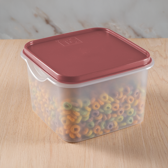 Picture of Easy Store Square With Lid 3Lt - Coral