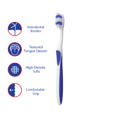 Picture of Easy Clean All In One Toothbrush - Blue