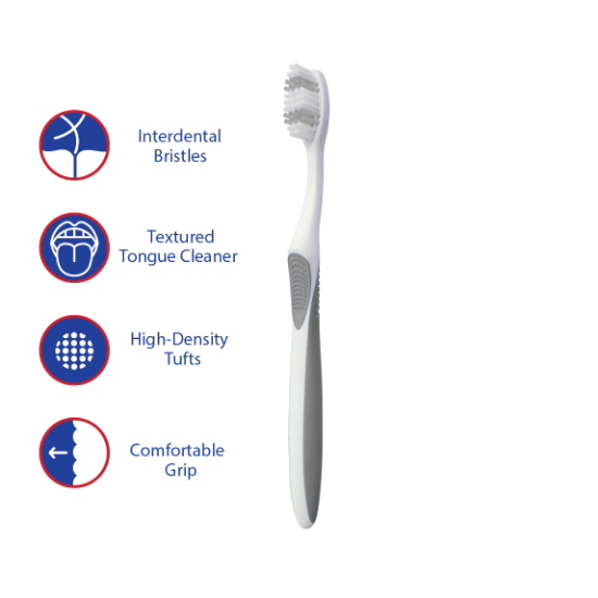 Picture of Easy Clean All In One Toothbrush - Grey