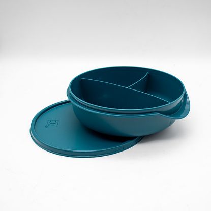 Picture of 3 Division Bowl with Lid 1Lt - Teal