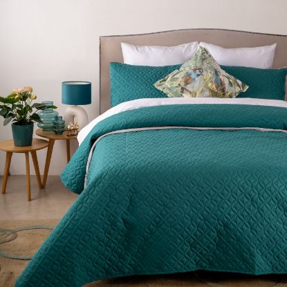 Picture of Cullinan Quilt Bed Set 3pc - Teal - Queen
